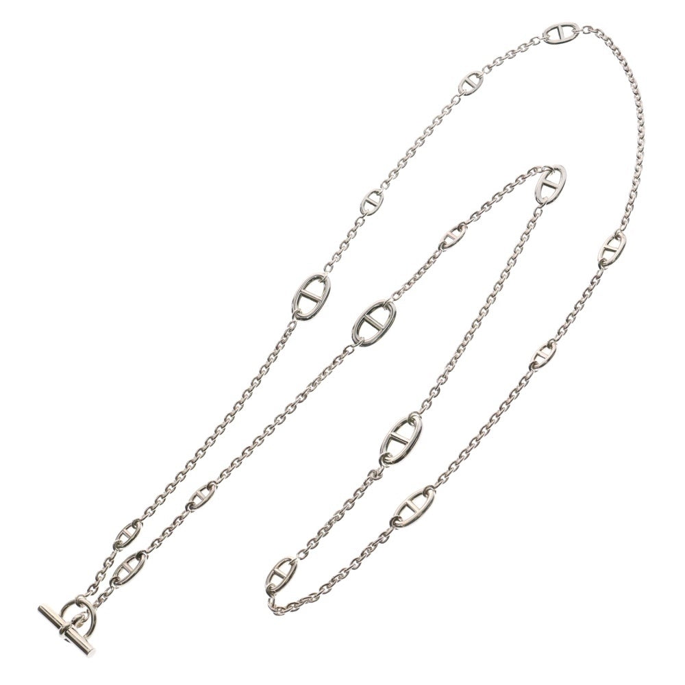 HERMES(エルメス) シェーヌダンクル ファランドール ロングネックレス 120 シルバー
