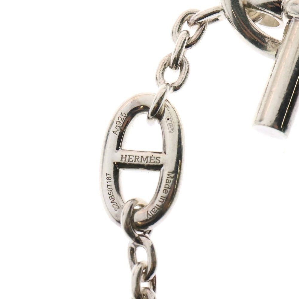 HERMES(エルメス) シェーヌダンクル ファランドール ロングネックレス 120 シルバー