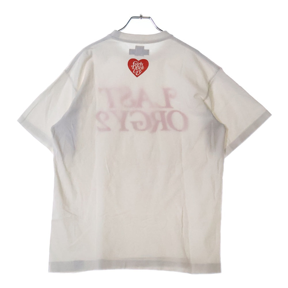 HUMAN MADE(ヒューマンメイド) ×UNDERCOVER VERDY LOGO ラストオージー 2 フロントプリント クルーネック 半袖Tシャツ ホワイト UC1B9807-1