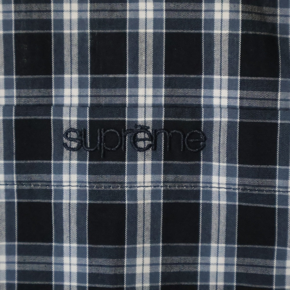 SUPREME(シュプリーム) Mini Plaid S/S Shirt black ミニ プレイド ショートスリーブシャツ 半袖シャツ ブラック