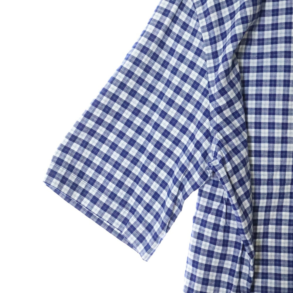 Acne Studios(アクネ ストゥディオズ) LOGO EMBROIDERY REGULAR COLLAR S/S BOX SHIRT ロゴ エンブロイダリー レギュラー カラー ショートスリーブ ボックスシャツ 半袖シャツ FN-MN-SHIR000659