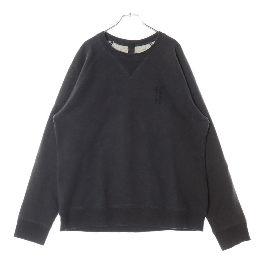 CHROME HEARTS(クロムハーツ) GRP Y NOT 2-TND SWTSHRT ワイノット クルーネックトレーナー ロゴ刺繍 バーティカルロゴ スウェットシャツ チャコールグレー