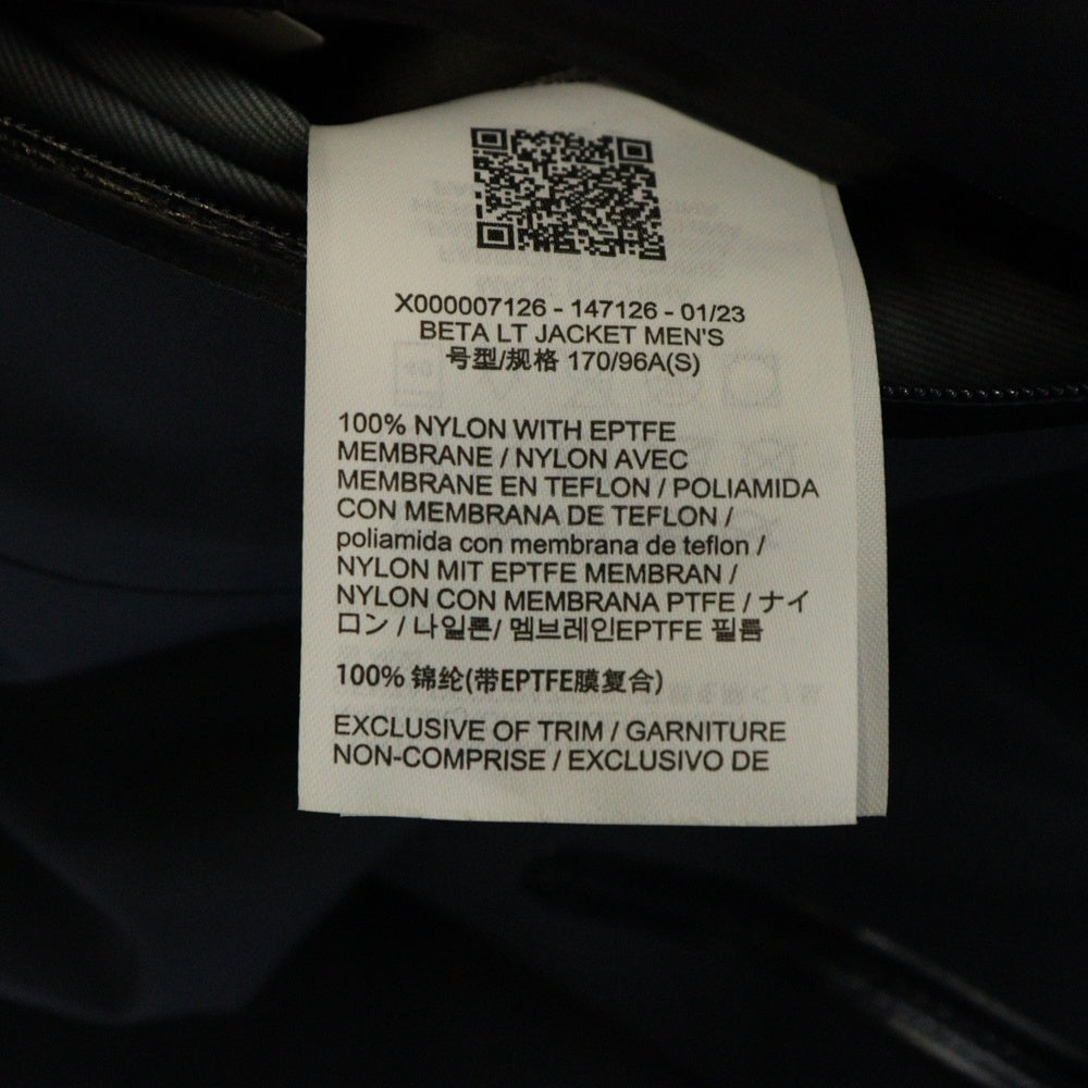 ARC'TERYX(アークテリクス) Beta LT Jacket ベータLTジャケット マウンテンパーカー ネイビー X00000712601