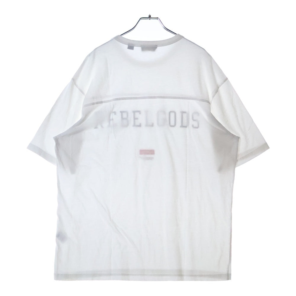SUPREME(シュプリーム) 23SS UNDERCOVER REBELGODS Football Top アンダーカバー ロゴプリント フットボール半袖Tシャツ ホワイト
