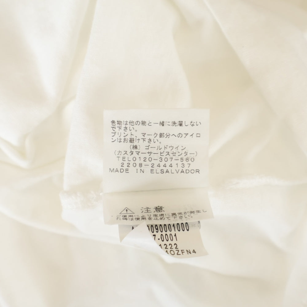 SUPREME(シュプリーム) 23SS ×THE NORTH FACE Printed Pocket Tee ザノースフェイス ロゴプリントポケット クルーネック 半袖Tシャツ ホワイト