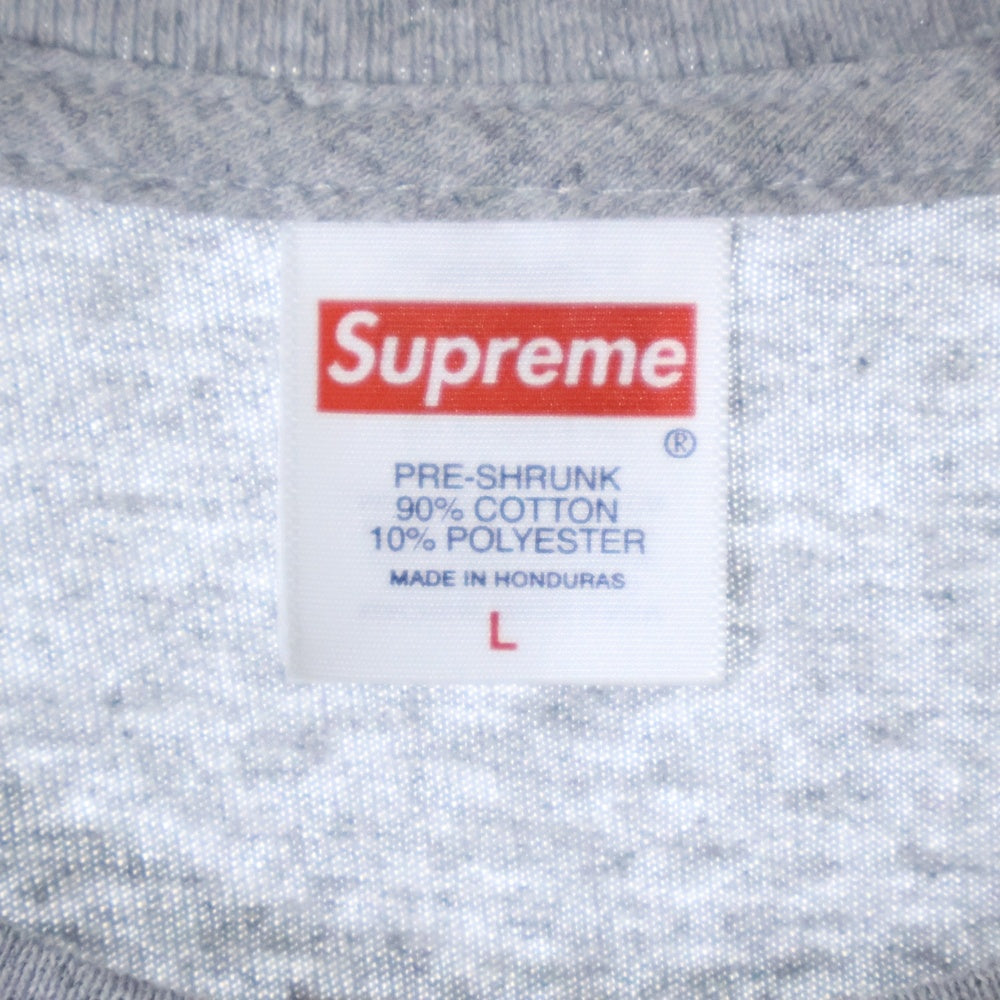 SUPREME(シュプリーム) 25SS Announcing Tee プリントロゴ クルーネック 半袖Tシャツ グレー
