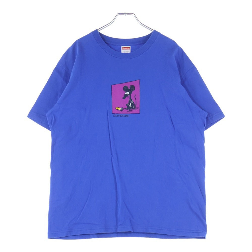 SUPREME(シュプリーム) 21SS Mouse Tee マウス プリント半袖Tシャツ クルーネックカットソー ブルー