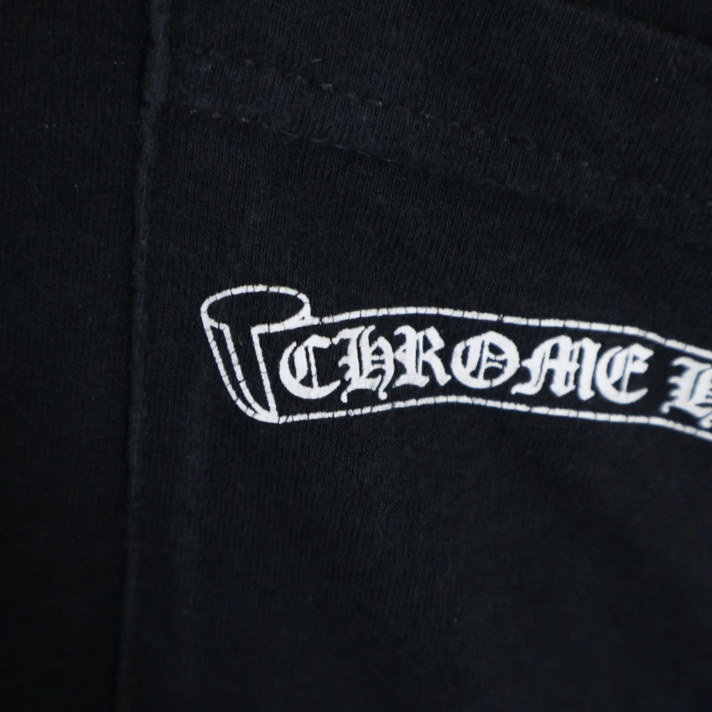 CHROME HEARTS(クロムハーツ) NYC Banner S/S Tee バックスクロールラベルプリント クルーネック 半袖Tシャツ ブラック