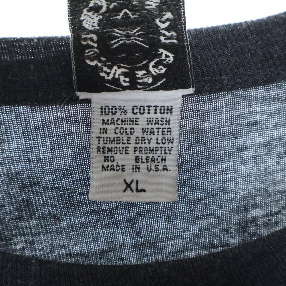 CHROME HEARTS(クロムハーツ) OLD Dagger Waffle フロントプリント クルーネック 長袖Tシャツ グレー