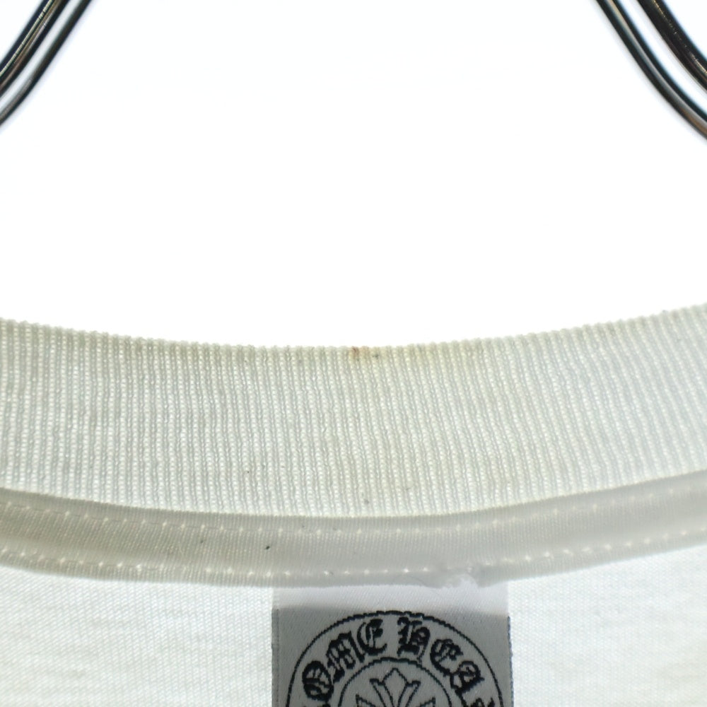 CHROME HEARTS(クロムハーツ) OLD CH OSAKA 大阪限定 バッククロスプリント クルーネック 半袖Tシャツ ホワイト