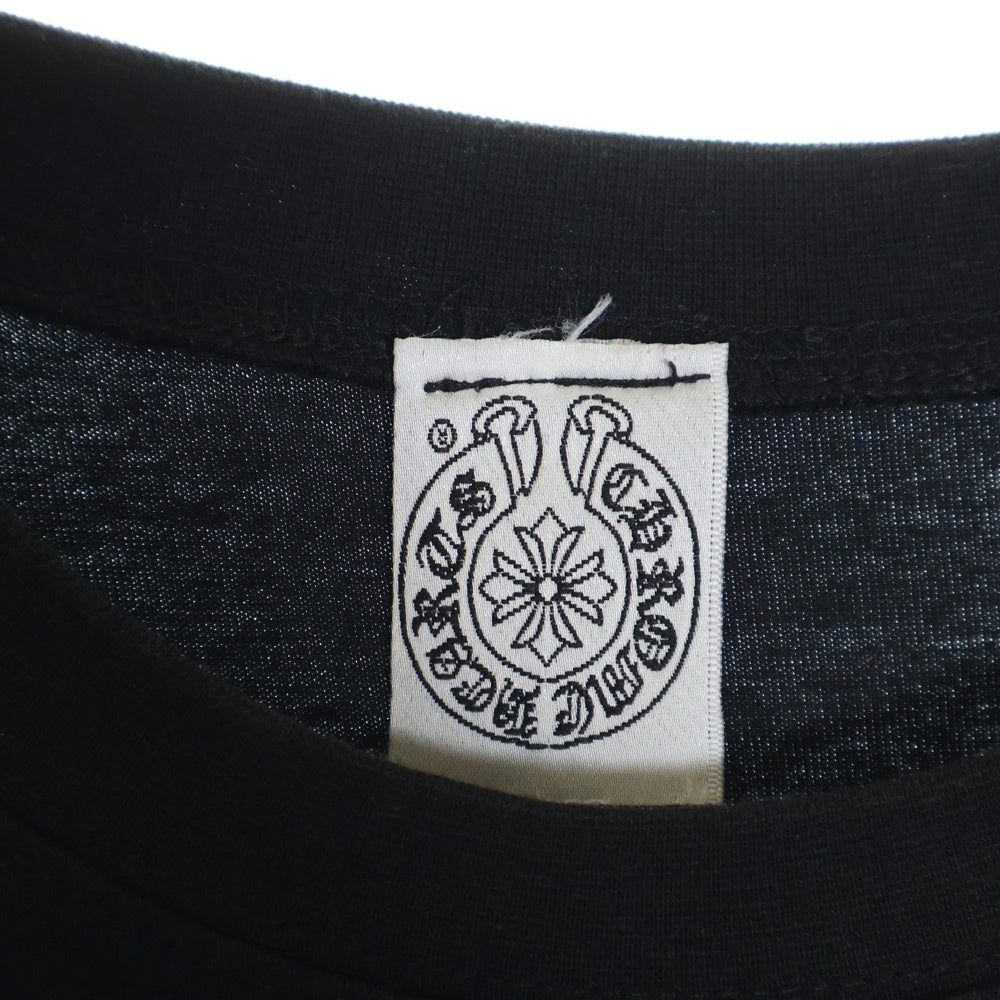 CHROME HEARTS(クロムハーツ) OLD MALIBU Exclusive Square Cross Tee マリブ限定 バックスクエアクロスプリント クルーネック 半袖Tシャツ ブラック