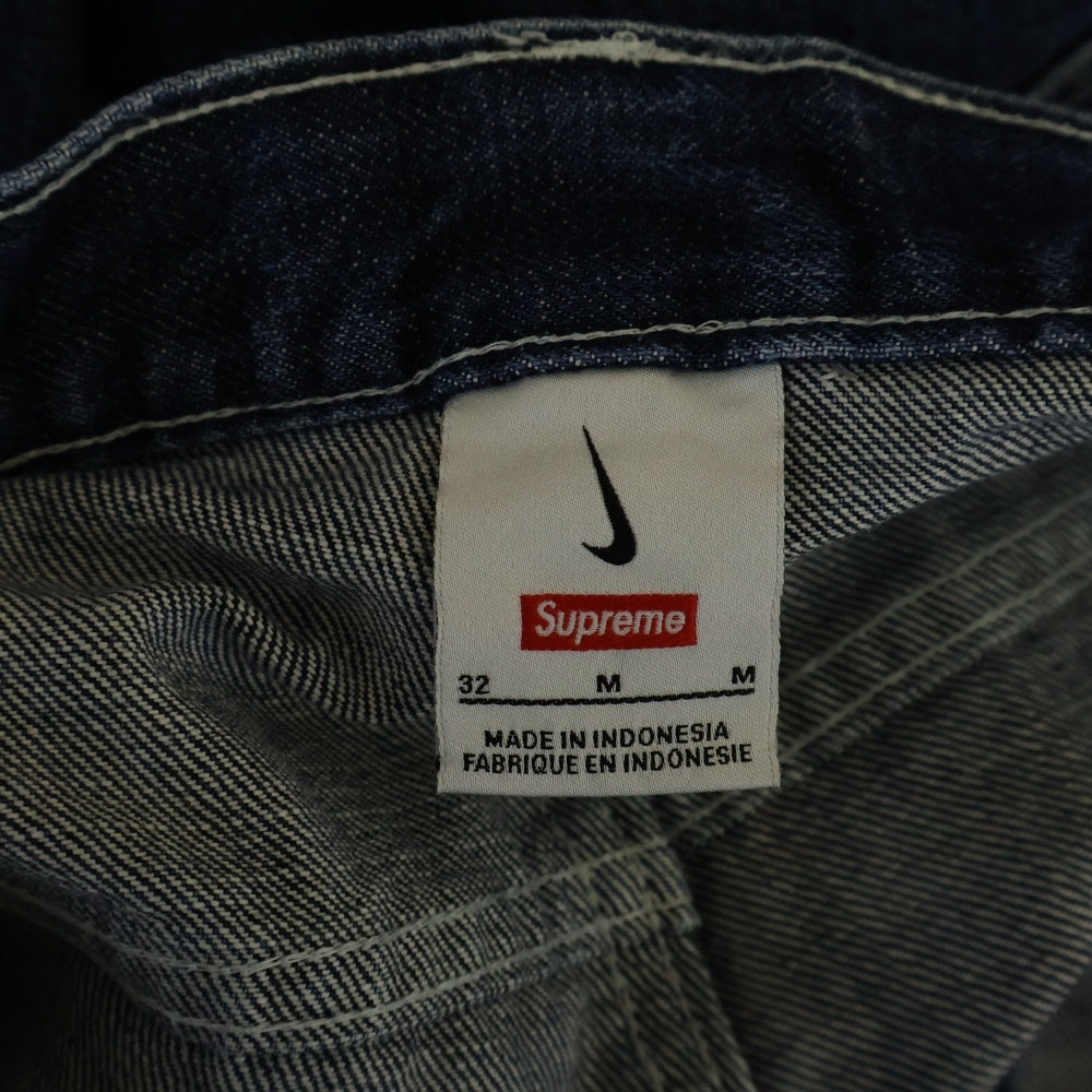 SUPREME(シュプリーム) 24SS ×NIKE Denim Short ナイキ デニムペインターショーツ ハーフパンツ インディゴ FQ0344-451