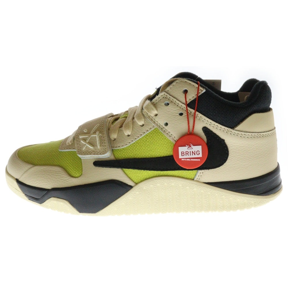 NIKE(ナイキ) ×トラビススコット JORDAN JUMPMAN JACK CJ1 T-Rexx Bright Cactus ジョーダン ジャンプマンジャック ブライトカクタス ローカットスニーカーFZ8117-102 US8.5/26.5cm