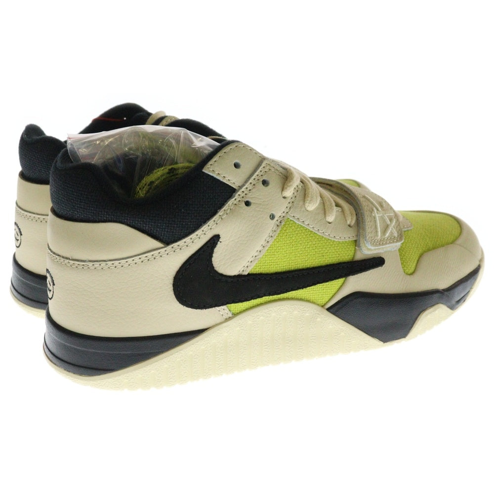 NIKE(ナイキ) ×トラビススコット JORDAN JUMPMAN JACK CJ1 T-Rexx Bright Cactus ジョーダン ジャンプマンジャック ブライトカクタス ローカットスニーカーFZ8117-102 US8.5/26.5cm