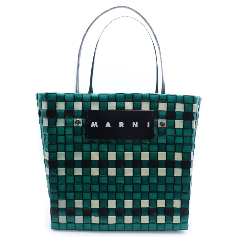 MARNI(マルニ) MARKET Diagonal Cable ミニ バスケット カゴバッグ グリーン レディース