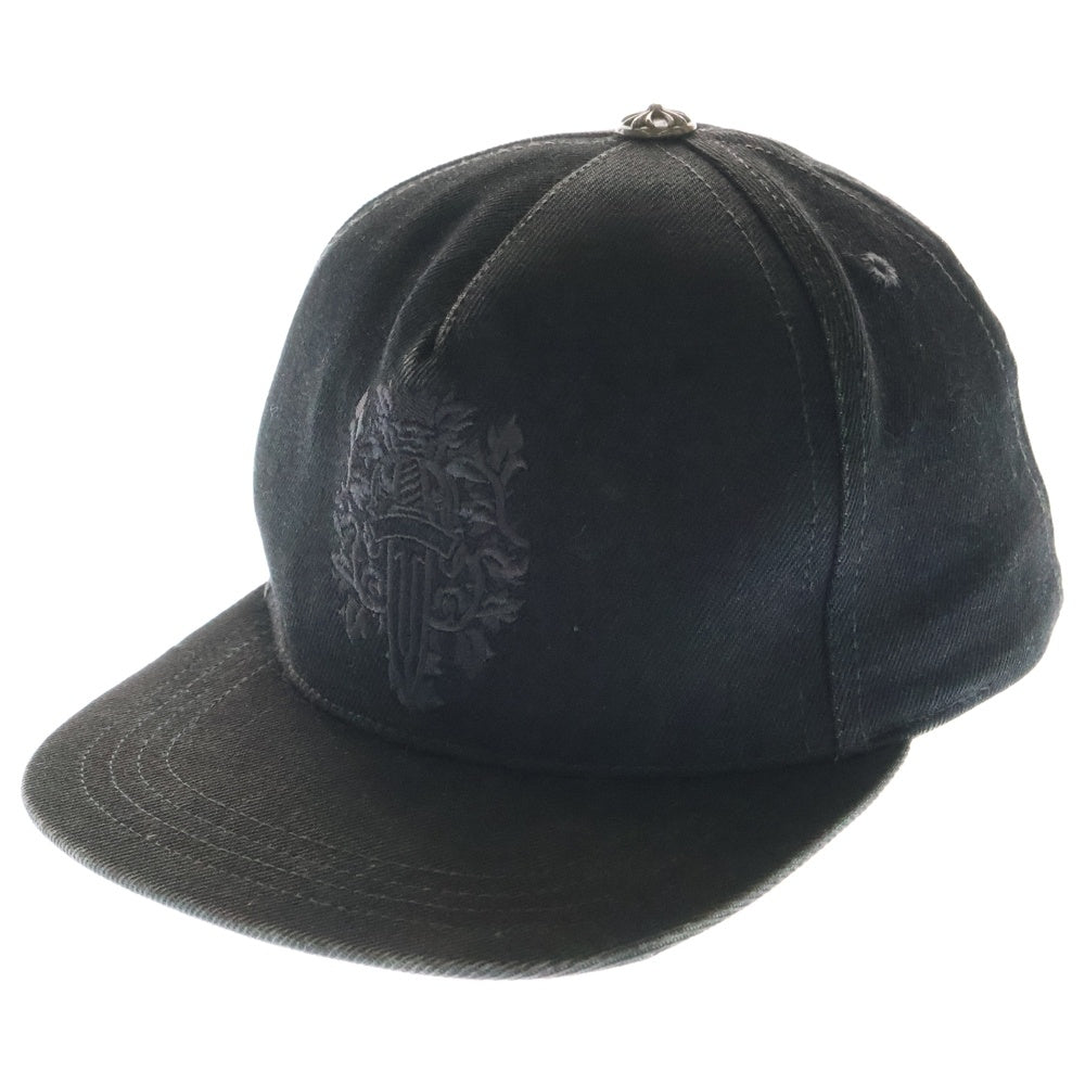 CHROME HEARTS(クロムハーツ) TRUCKER CAP ヴァインダガー刺繍クロスボール付デニムキャップ