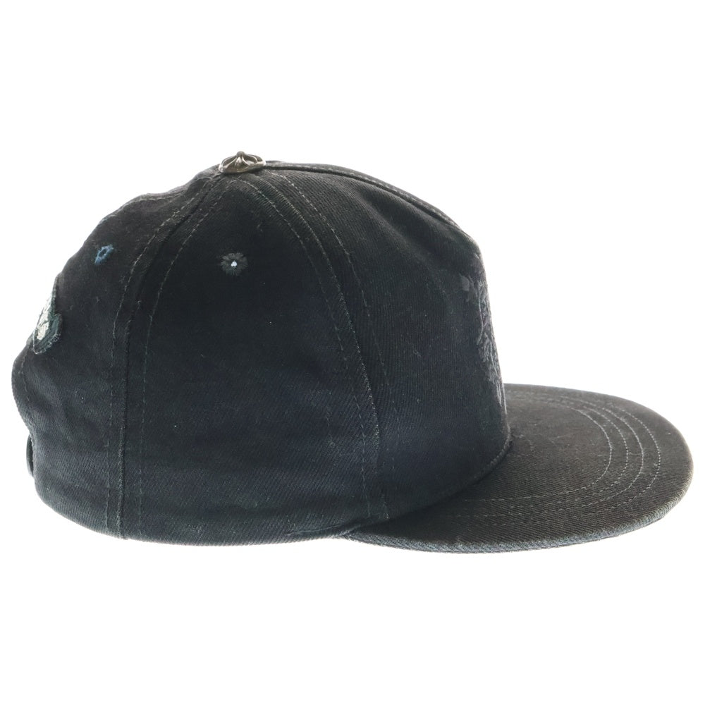 CHROME HEARTS(クロムハーツ) TRUCKER CAP ヴァインダガー刺繍クロスボール付デニムキャップ