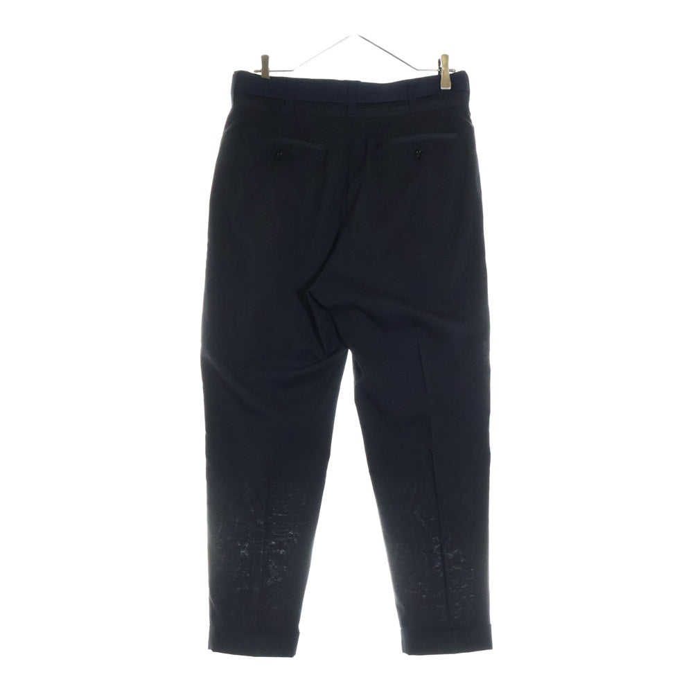 Sacai(サカイ) 21AW SUITING PANTS スーチング ベルテッド タック スラックスパンツ ブラック 21-02556M