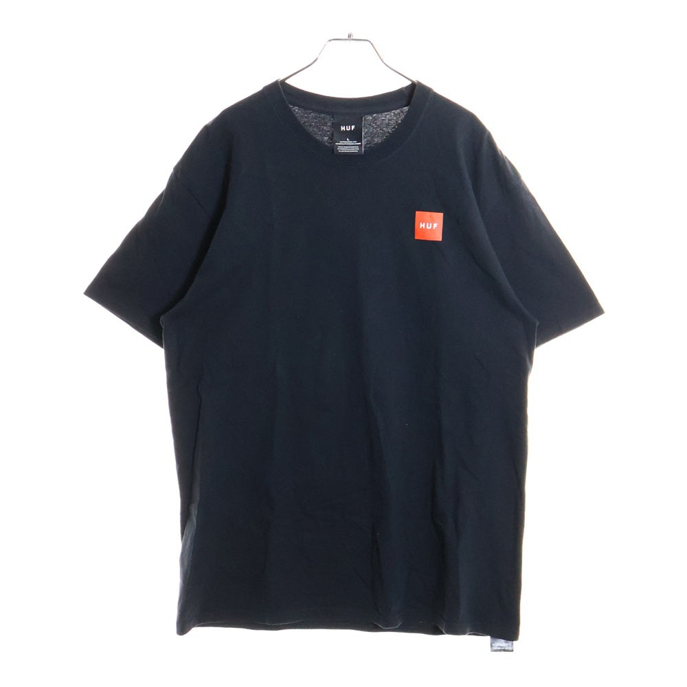 HUF(ハフ) WET CHERRY S/S TEE 両面プリント クルーネック 半袖Tシャツ ブラック