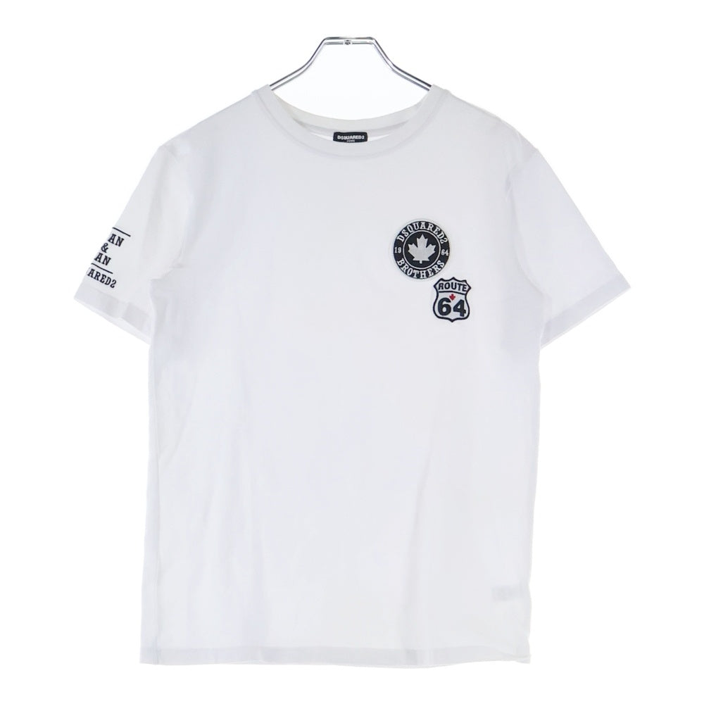 DSQUARED2(ディースクエアード) ROUTE 64 フロントワッペン付 クルー