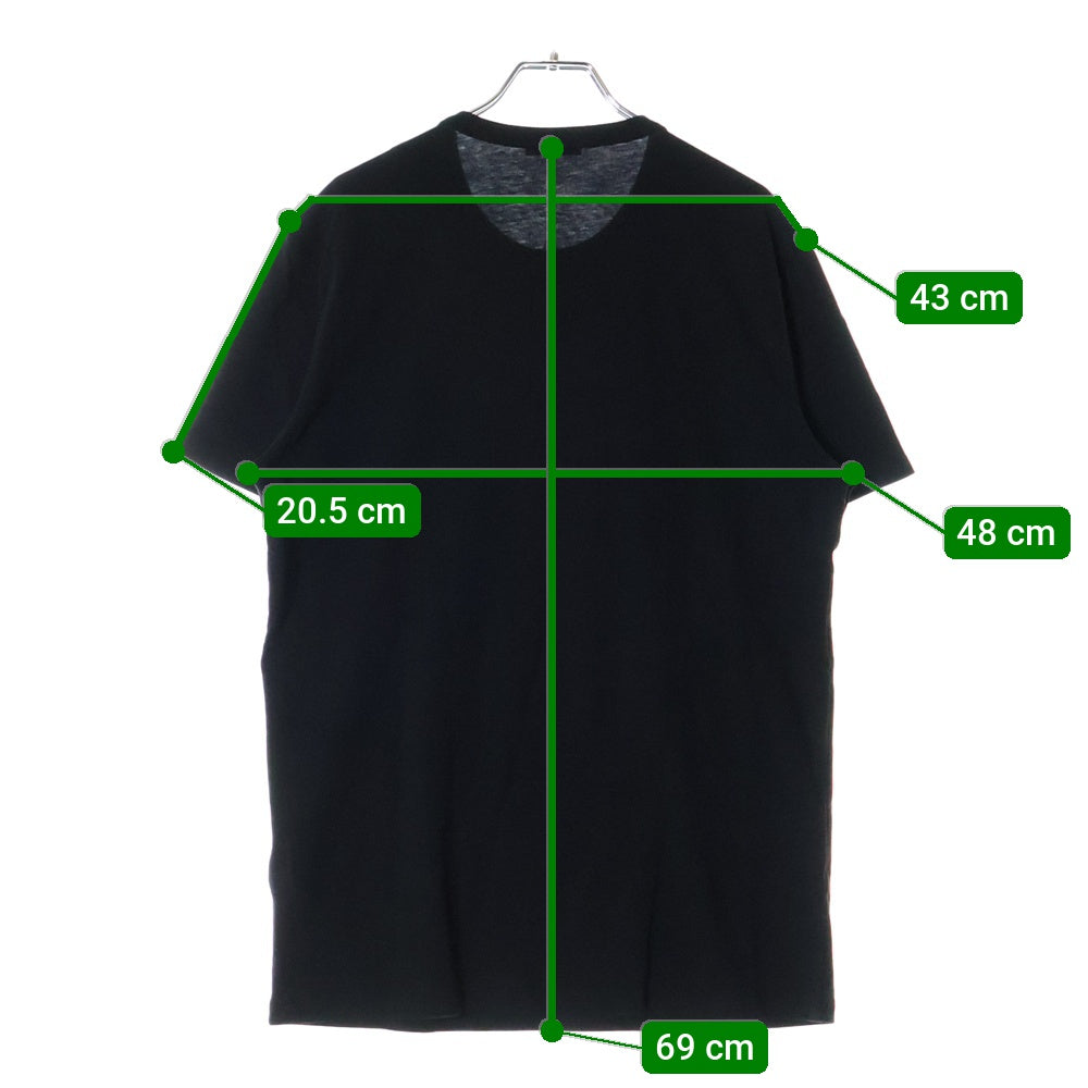 MONCLER(モンクレール) MAGLIA TEE フロントプリント クルーネック 半袖Tシャツ ブラック F10918C73710 8390T