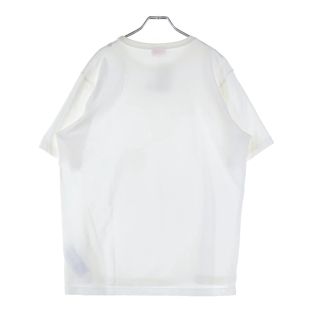 DIESEL(ディーゼル) フロントDロゴ クルーネック 半袖Tシャツ ホワイト A09864