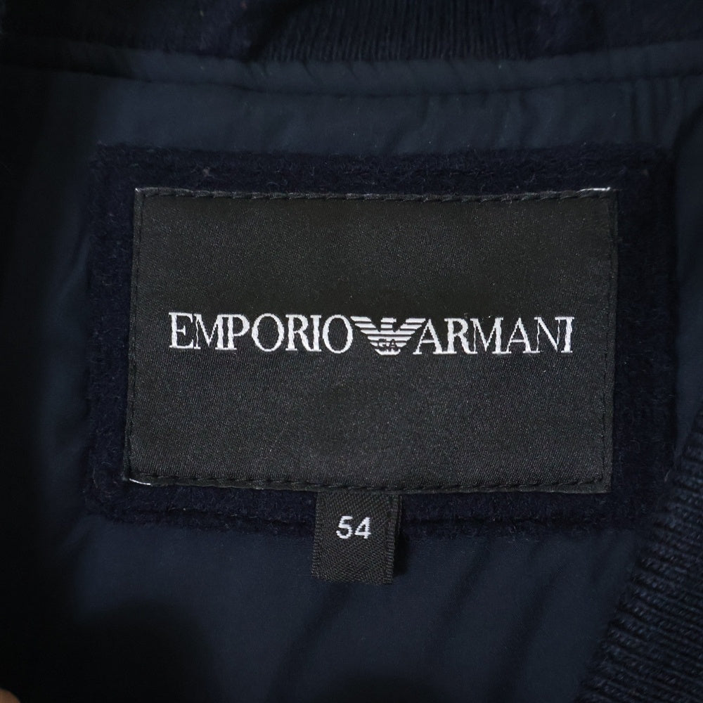 EMPORIO ARMANI(エンポリオアルマーニ) Wool Bomber Jacket ウール ボンバージャケット ネイビー 6K1BA3 1NXQZ