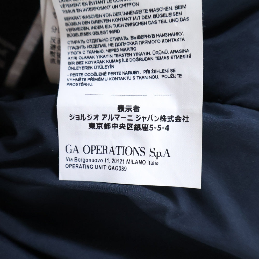 EMPORIO ARMANI(エンポリオアルマーニ) Wool Bomber Jacket ウール ボンバージャケット ネイビー 6K1BA3 1NXQZ
