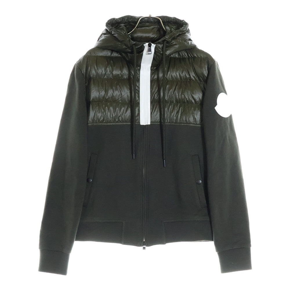 MONCLER(モンクレール) MAGLIA CARDIGAN スウェット切替 ダウンジャケット カーキ E20918427800 80967