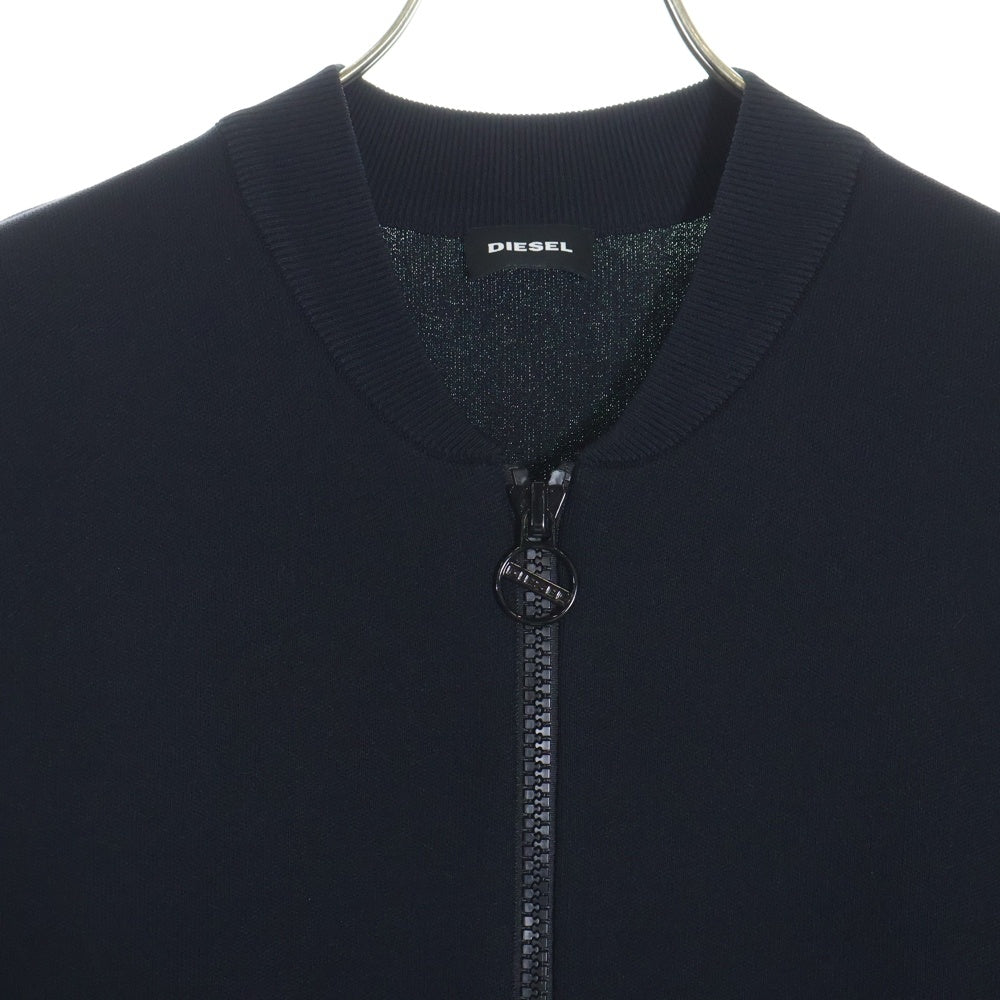 DIESEL(ディーゼル) ロゴジップ レーヨン ジップアップ トラックジャケット ブラック