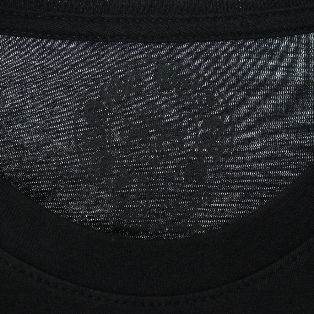 CHROME HEARTS(クロムハーツ) CH L S 1 バックスクロール ロゴプリント 長袖 Tシャツ ロングスリーブ カットソー ブラック