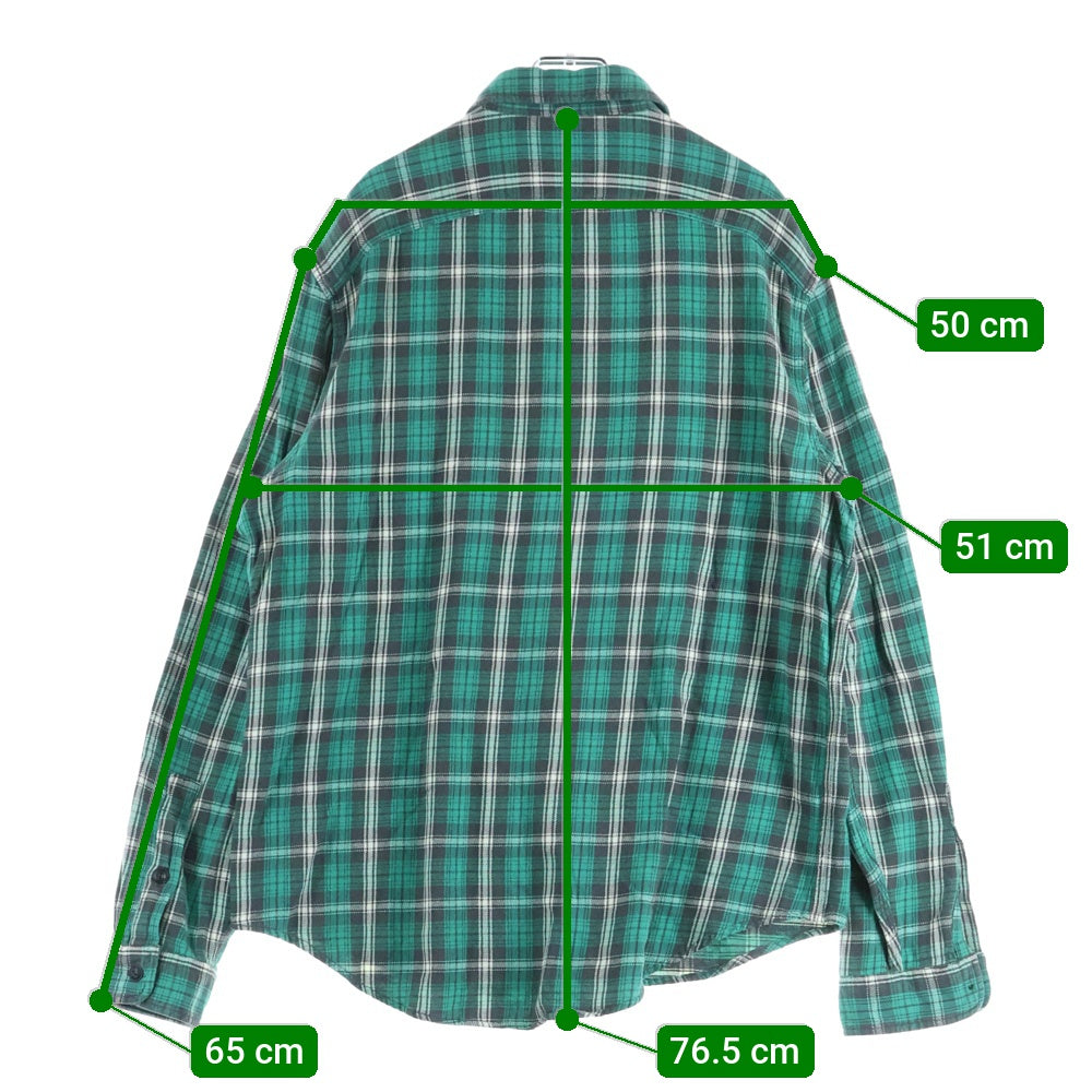 POLO RALPH LAUREN(ポロラルフローレン) POLO COUNTRY ポロカントリー 2ポケット チェック長袖シャツ グリーン