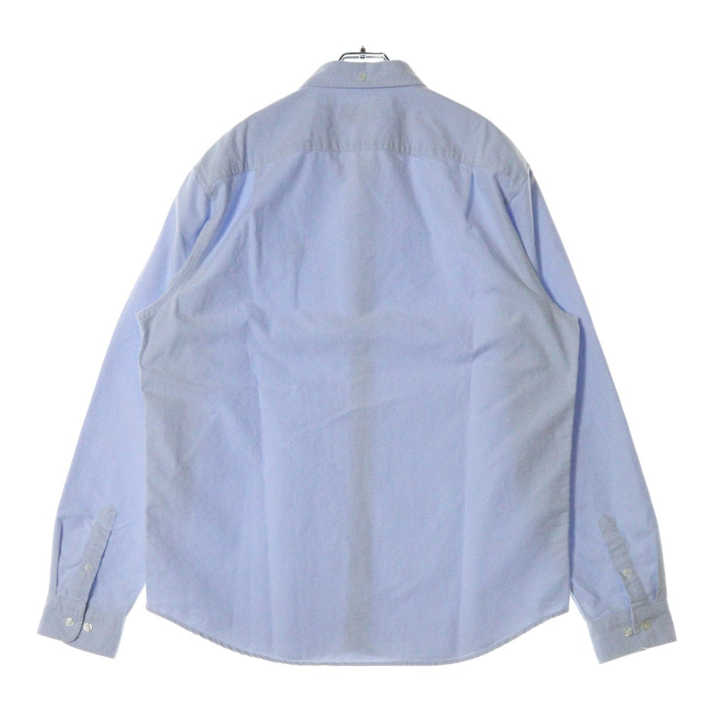 SUPREME(シュプリーム) Crown Logo Oxford Shirt クラウンロゴオックスフォード長袖シャツ 刺繍ボタンダウンシャツ ブルー
