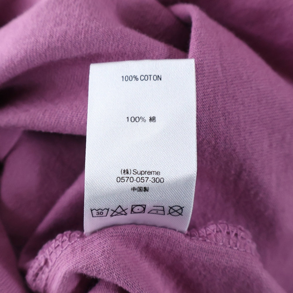 SUPREME(シュプリーム) 19AW Cat L/S Pocket Tee キャットロングスリーブポケットTシャツ 長袖カットソー マゼンタ