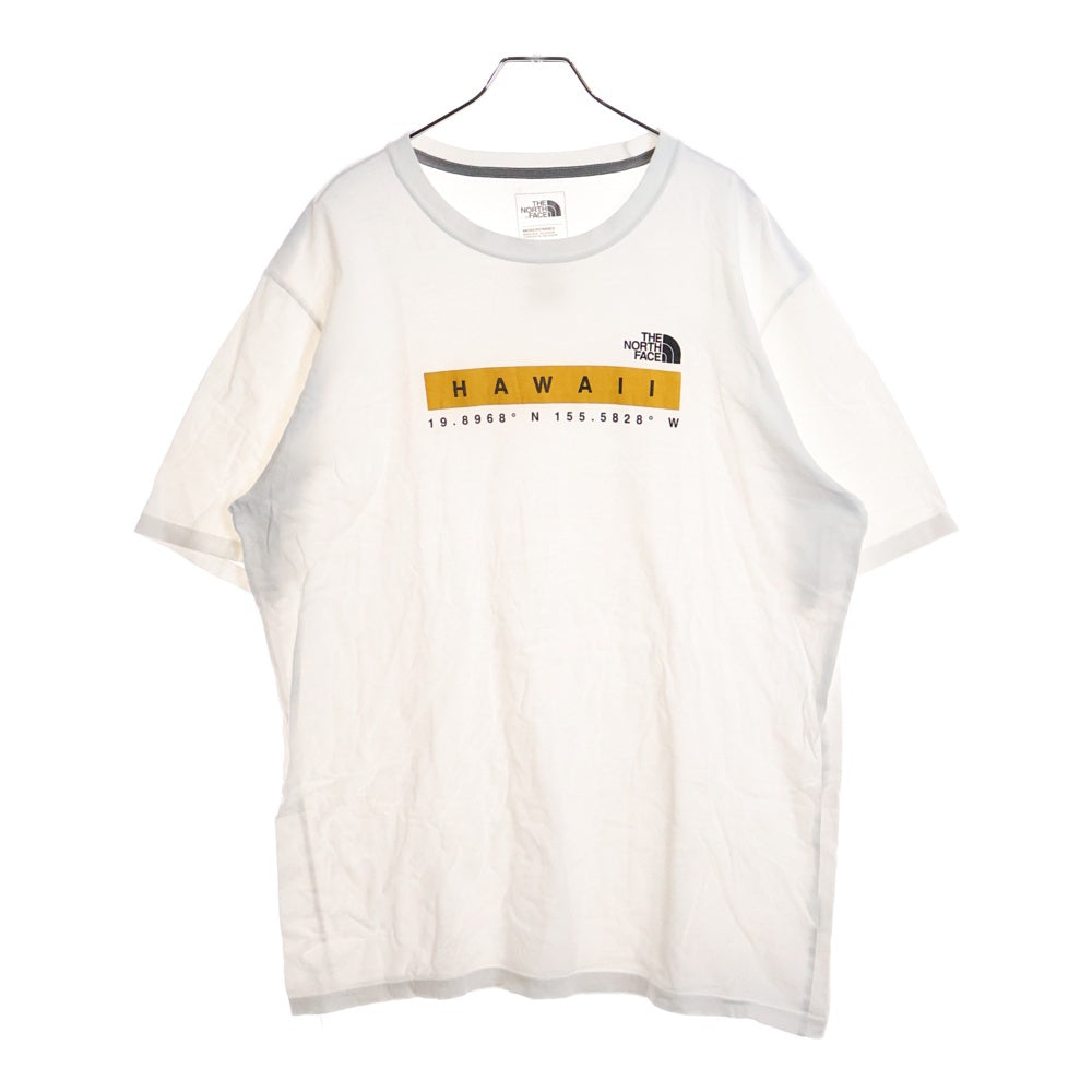 THE NORTH FACE(ザノースフェイス) HAWAII ハワイ限定 Tシャツ 半袖カットソー フロントロゴ ホワイト