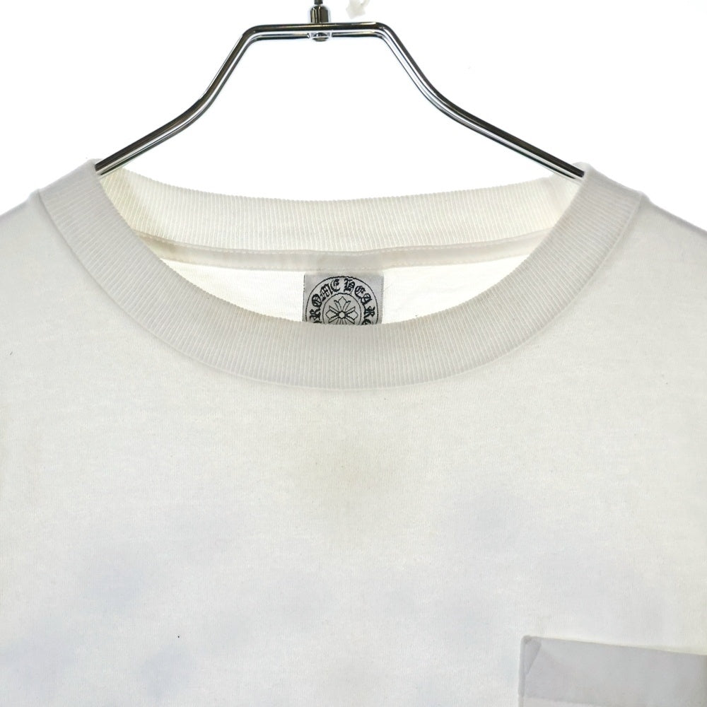 CHROME HEARTS(クロムハーツ) OLD CIRCLE CH PLUS L/S TEE バックサークルCHプラスプリント オールド クルーネック 長袖Tシャツ ホワイト