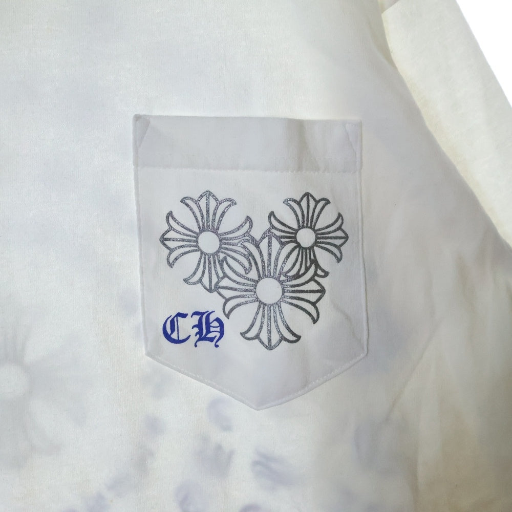 CHROME HEARTS(クロムハーツ) OLD CIRCLE CH PLUS L/S TEE バックサークルCHプラスプリント オールド クルーネック 長袖Tシャツ ホワイト