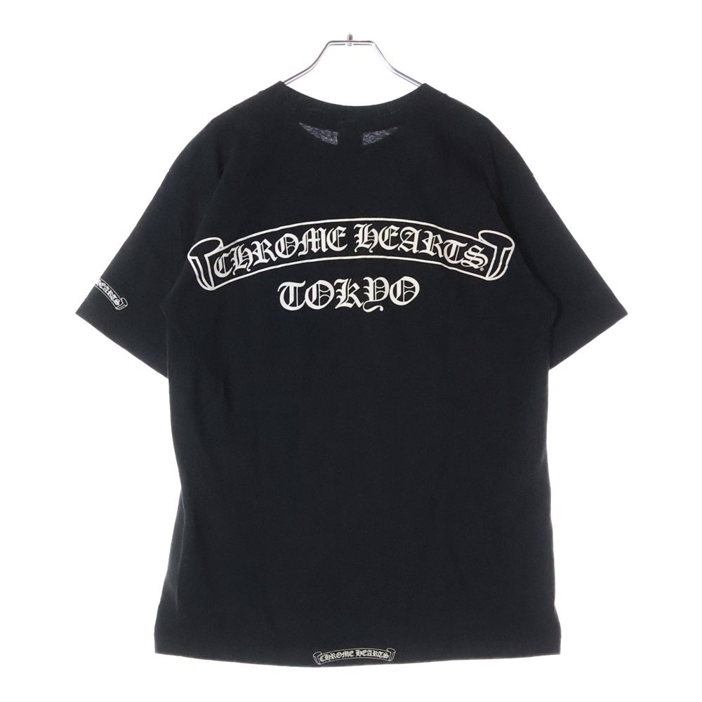 CHROME HEARTS(クロムハーツ) OLD CH TOKYO T-SHRT オールド 東京限定 ホースシュー スクロールラベル プリント 半袖 カットソー Tシャツ カットソー ブラック