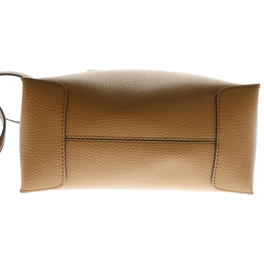 MICHAEL KORS(マイケルコース) 2WAY MKロゴストラップ付 レザーハンドバッグ ショルダーバッグ ブラウン 35S1GM9M2L