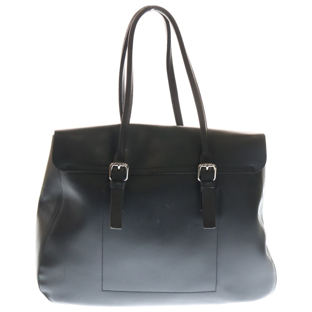 m0851(エムゼロエイトファイブワン) トートバッグ ハンドバッグ フラップ レザー ブラック