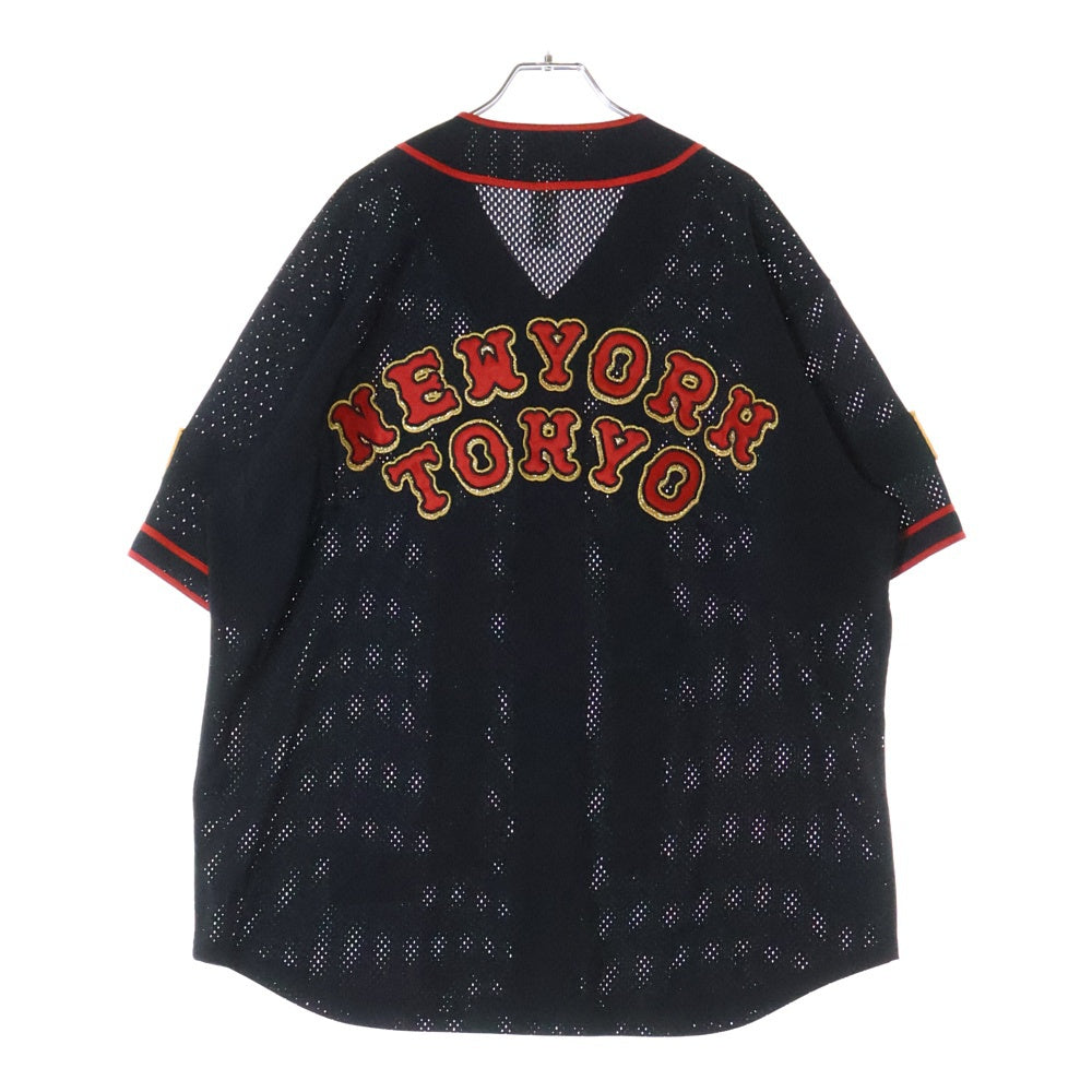 SUPREME(シュプリーム) ×HOMERUN Baseball Jersey ホームラン ベースボール ジャージ ゲームシャツ 半袖シャツ ブラック