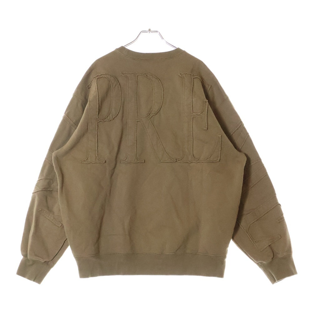 SUPREME(シュプリーム) 22SS Tonal Applique Crewneck トーナル アップリケ クルーネック プルオーバー スウェット キャメル