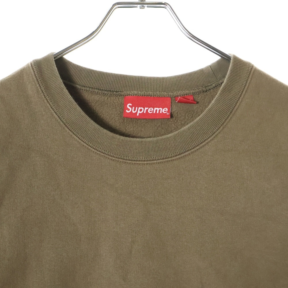 SUPREME(シュプリーム) 22SS Tonal Applique Crewneck トーナル アップリケ クルーネック プルオーバー スウェット キャメル