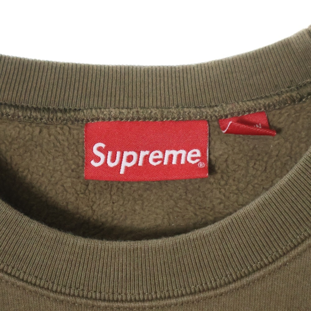 SUPREME(シュプリーム) 22SS Tonal Applique Crewneck トーナル アップリケ クルーネック プルオーバー スウェット キャメル