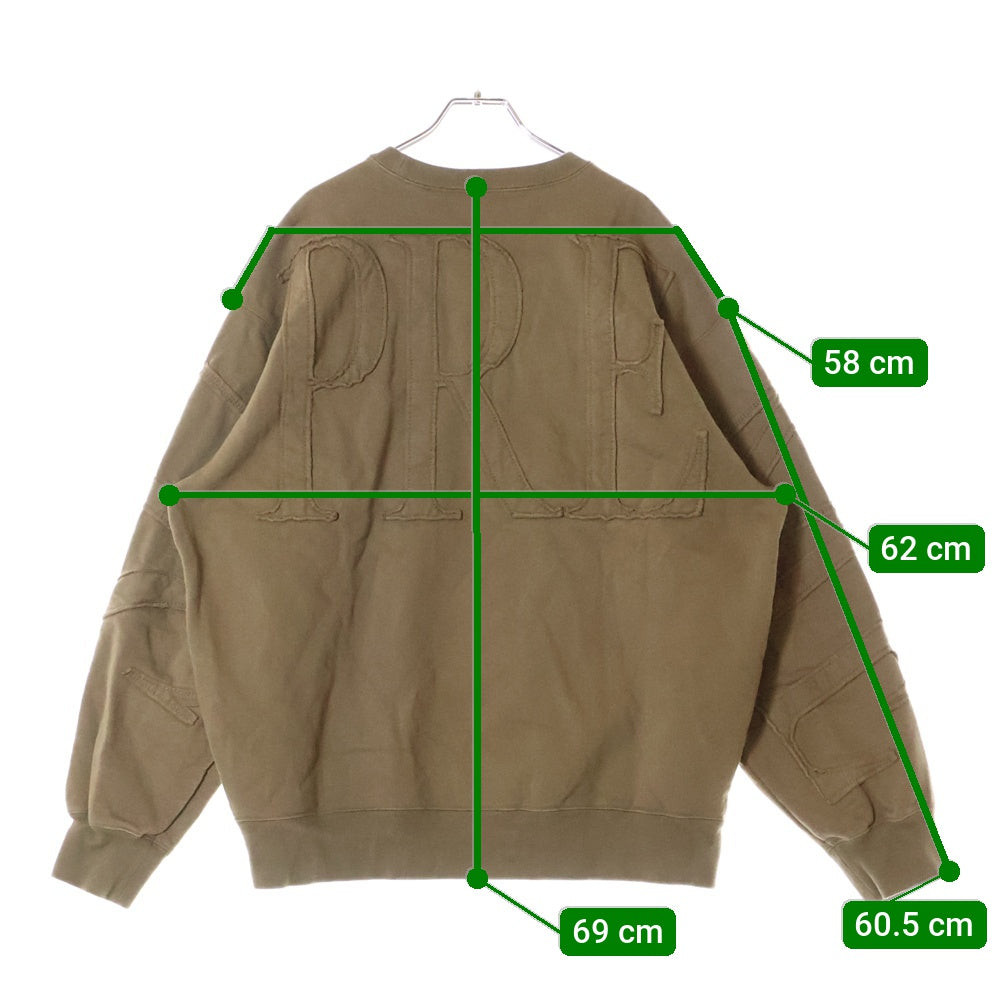 SUPREME(シュプリーム) 22SS Tonal Applique Crewneck トーナル アップリケ クルーネック プルオーバー スウェット キャメル