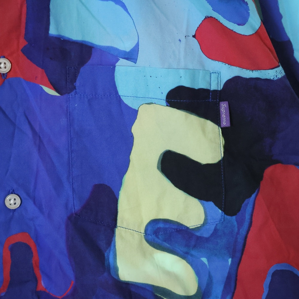 SUPREME(シュプリーム) 20SS Painted Logo Shirt ペインテッド ロゴ シャツ 長袖シャツ ロングスリーブシャツ マルチカラー