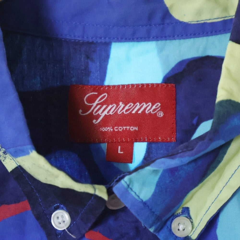SUPREME(シュプリーム) 20SS Painted Logo Shirt ペインテッド ロゴ シャツ 長袖シャツ ロングスリーブシャツ マルチカラー
