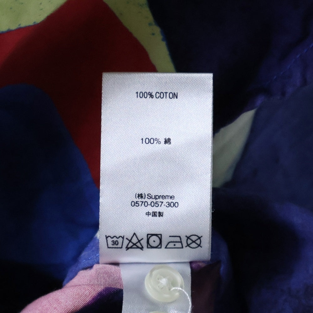 SUPREME(シュプリーム) 20SS Painted Logo Shirt ペインテッド ロゴ シャツ 長袖シャツ ロングスリーブシャツ マルチカラー