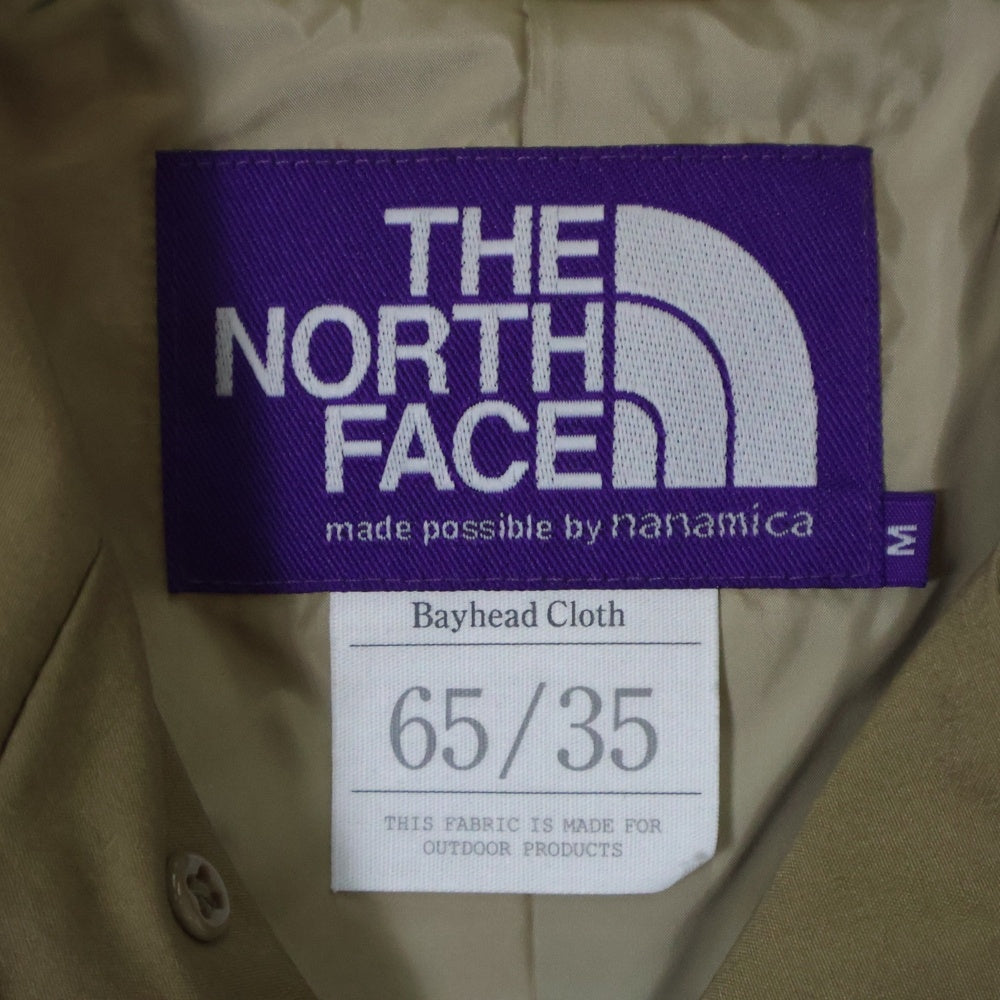 THE NORTH FACE PURPLE LABEL(ノースフェイスパープルレーベル) Soutien Collar Coat ステンカラーコート トレンチコート ビームス別注 ベージュ NP2013N