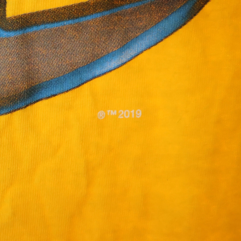 SUPREME(シュプリーム) 19SS ×Champion Chrome Crewneck チャンピオン クローム ロゴプリント Tシャツ 半袖カットソー イエロー